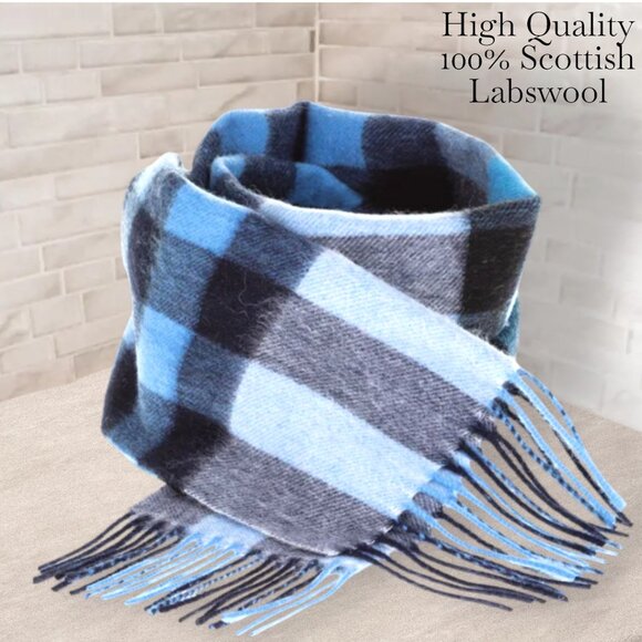 100% Lambswool SCOTTISH IMPORT GUARENTEED HIGH QUALITY LUX NWT EDINBURGH - Picture 1 of 6